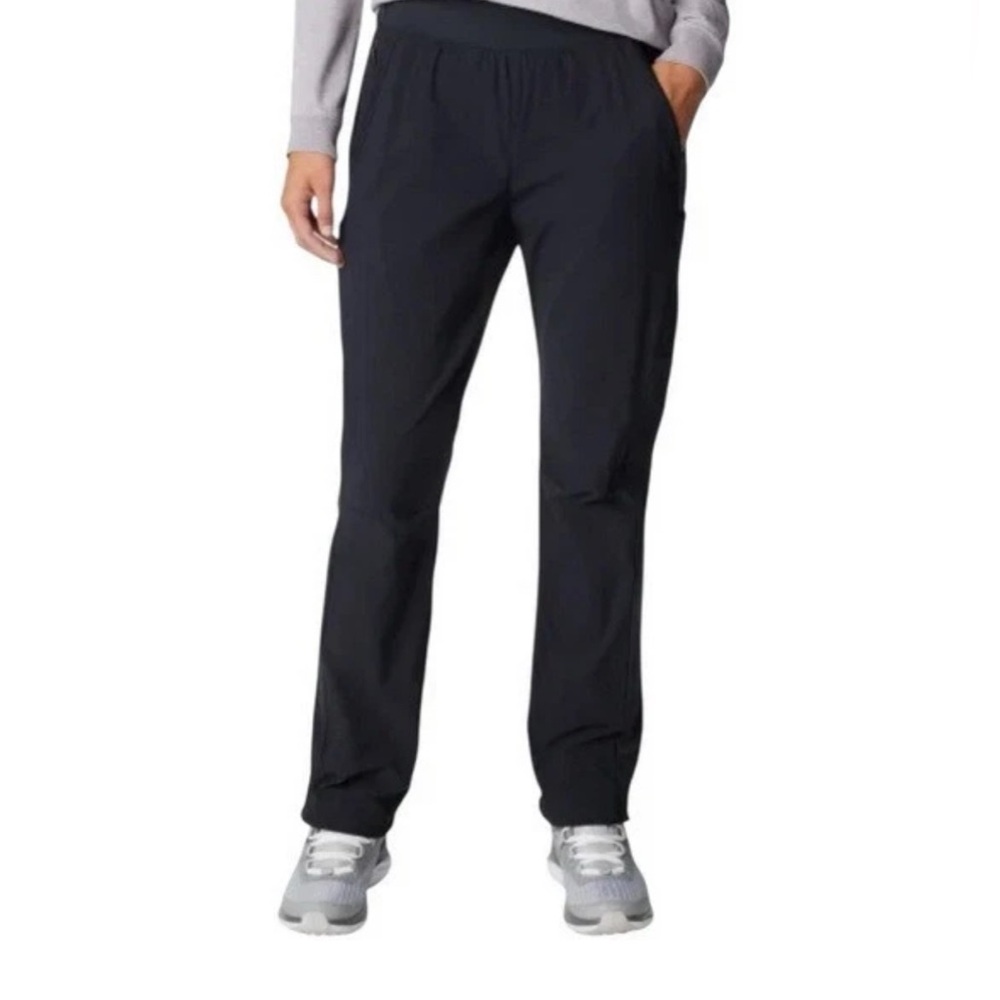 Columbia Anytime Casual Pull On Pant Womens XXL Black Straight Leg Active Fit